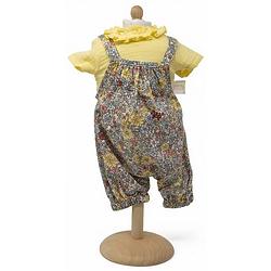 Foto van Toizz babypop jumpsuit meisjes 42/46 cm polyester geel