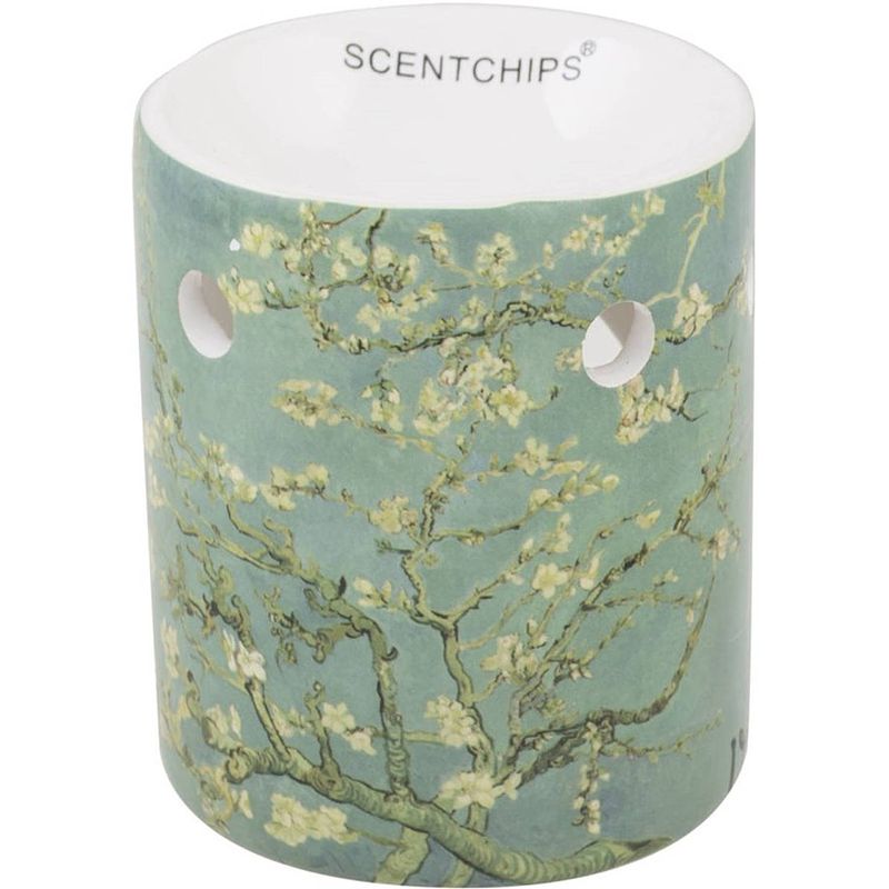 Foto van Scentchips brander oude meesters vincent van gogh amandelbloesem - keramiek