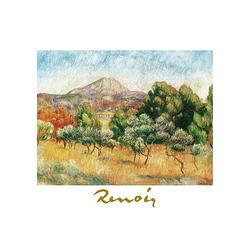 Foto van Auguste renoir - il mont sainte-victoire kunstdruk 70x50cm