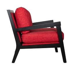 Foto van Dimehouse industriële fauteuil morris - stof - rood