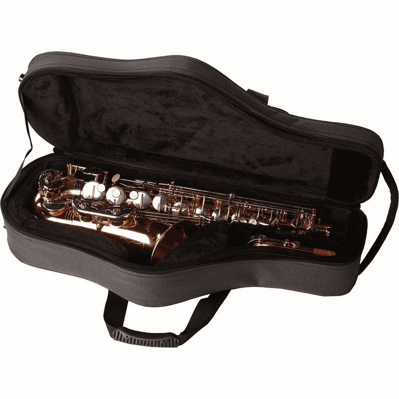 Foto van Gator cases gl-alto-sax-grey softcase voor altsaxofoon