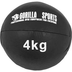 Foto van Gorilla sports medicijnbal - medicine ball - kunstleer - 4 kg