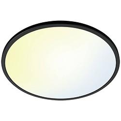 Foto van Wiz 8719514554955 superslim wiz ceiling 22w b rd 27-65k tw led-plafondlamp 22 w zwart