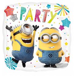 Foto van Amscan folieballon despicable me party 43 cm wit/geel