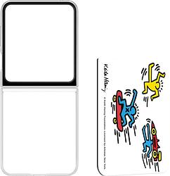 Foto van Samsung galaxy z flip 5 flipsuit keith haring people back cover transparant