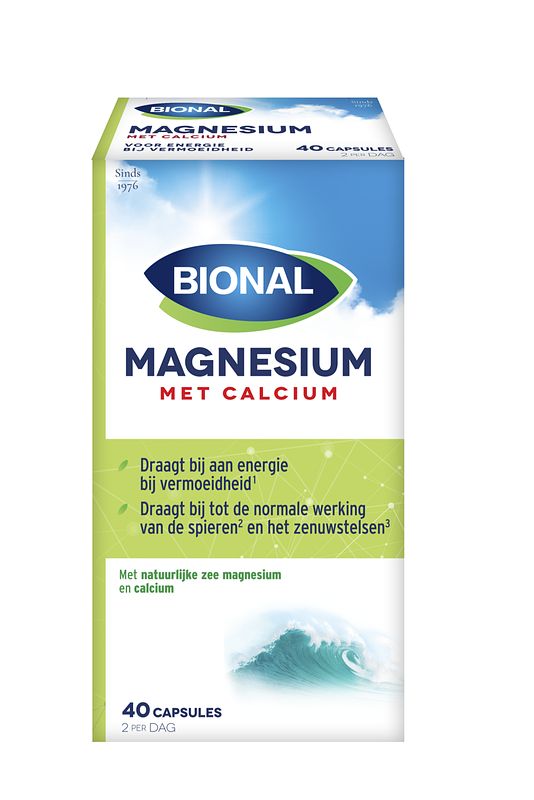 Foto van Bional magnesium met calcium capsules