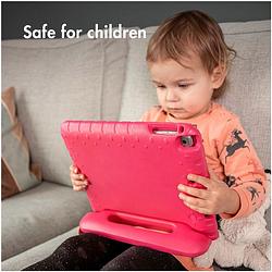 Foto van Accezz kidsproof backcover met handvat samsung galaxy tab a9 tablethoesje roze