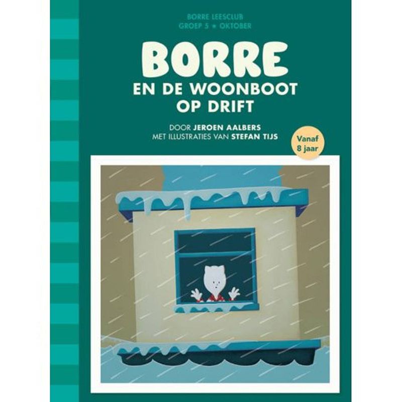 Foto van Borre en de woonboot op drift - de gestreepte