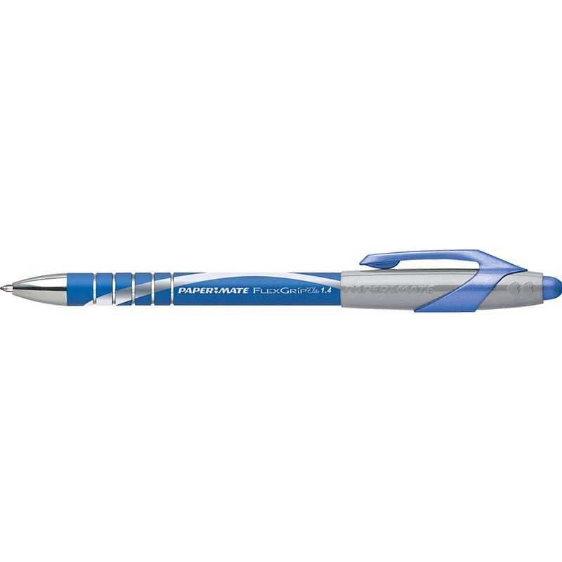 Foto van Paper mate balpen flexgrip elite blauw 12 stuks