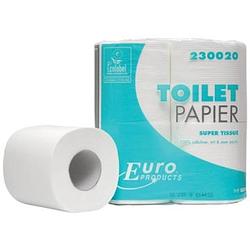 Foto van Europroducts toiletpapier, 2-laags, 200 vellen, pak van 4 rollen