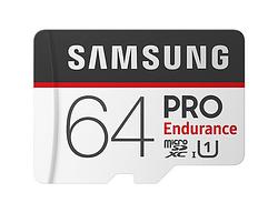 Foto van Samsung pro endurance microsdxc 64gb micro sd-kaart zwart