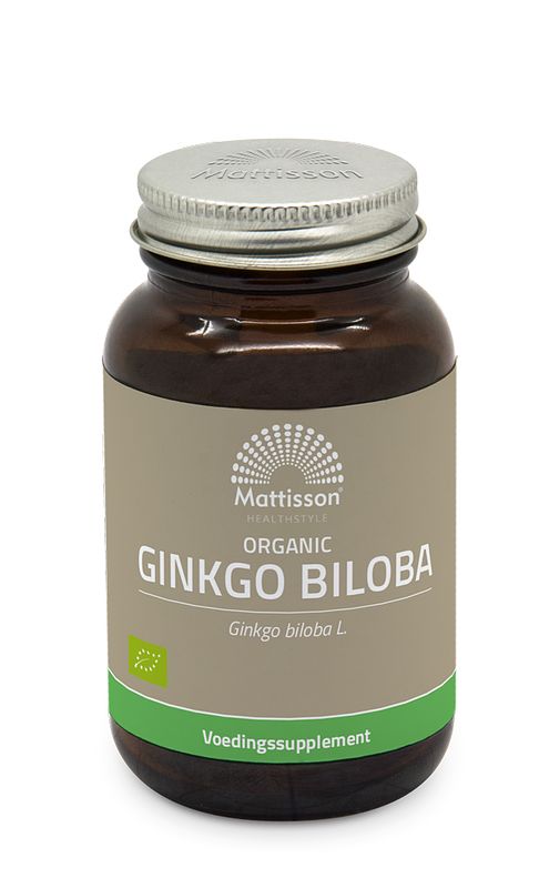 Foto van Mattisson healthstyle biologische ginkgo biloba capsules