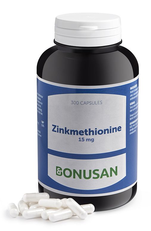 Foto van Bonusan zinkmethionine 15mg capsules