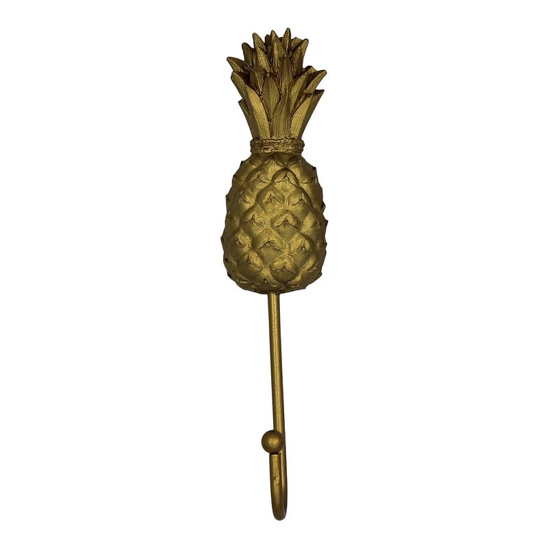 Foto van Housevitamin ophanghaak 'sananas - wandhaak / kapstokhaak / handdoekhaak - goud