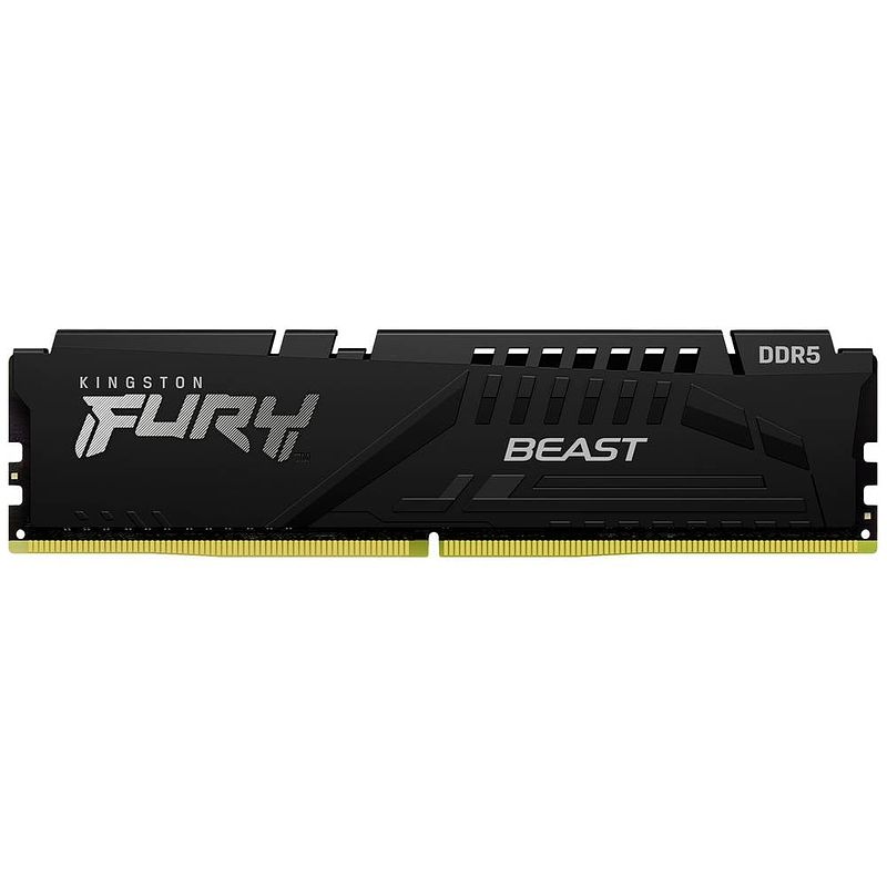 Foto van Kingston fury beast werkgeheugenmodule voor pc ddr5 16 gb 1 x 16 gb non-ecc 5200 mhz 288-pins dimm cl40 kf552c40bb-16