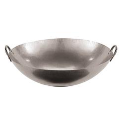 Foto van Paderno wokpan - incl. 2 handvaten - staal - ø 45,5 cm