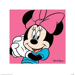 Foto van Pyramid minnie mouse pink kunstdruk 40x40cm