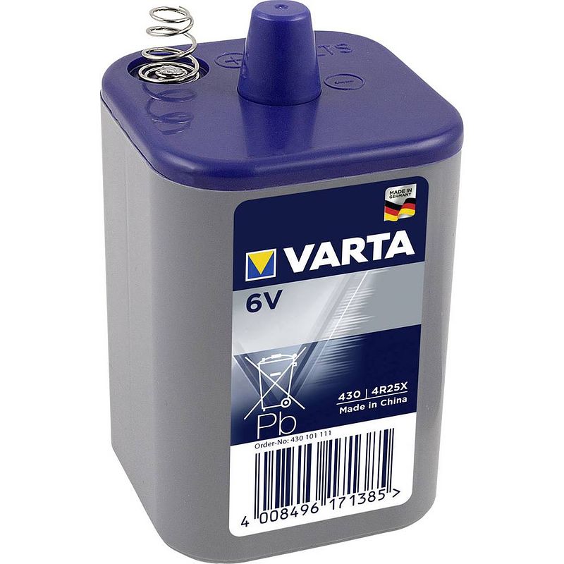 Foto van Varta batterij varta longlife block 6v 4r25 nr430 + irb 430101111