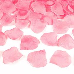 Foto van Lichtroze rozenblaadjes 500x stuks - rozenblaadjes / strooihartjes