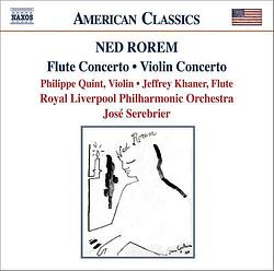 Foto van Rorem: flute concerto/violin concerto - cd (0636943927823)