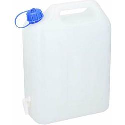 Foto van Jerrycan voor water - 20 liter - kunststof - met kraantje en dop - jerrycan voor water