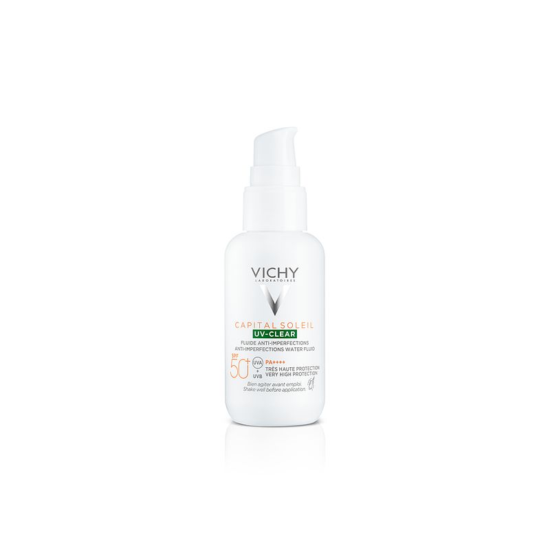 Foto van Vichy capital soleil uv clear - anti-onzuiverheden gezicht spf50+