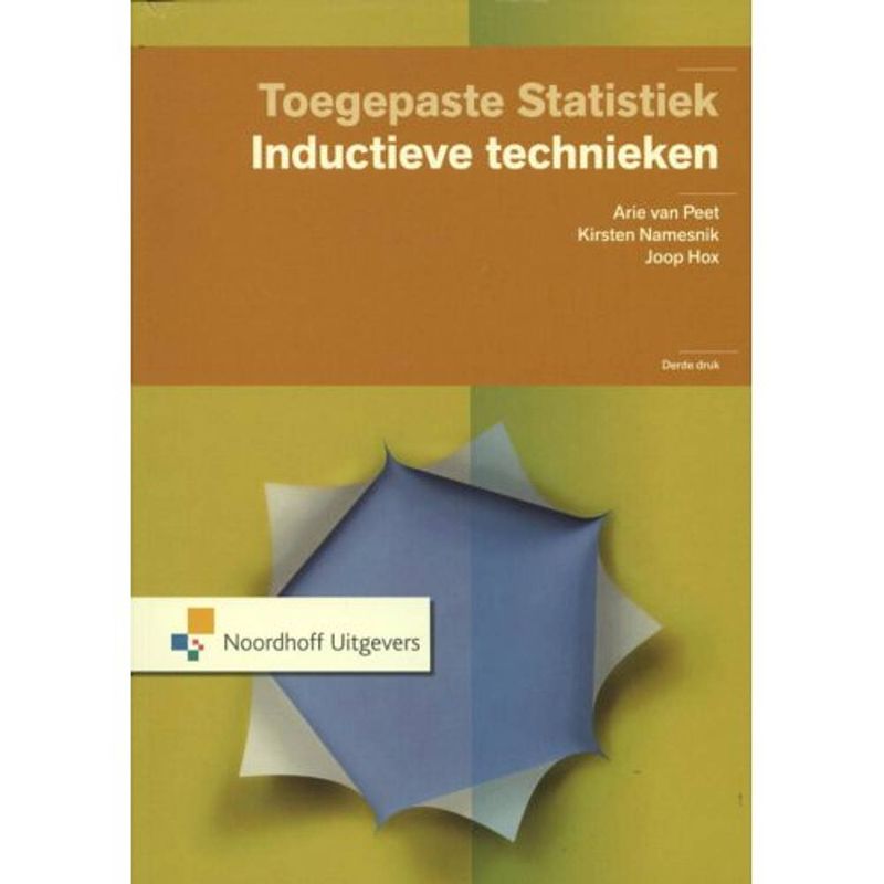 Foto van Toegepaste statistiek / inductieve technieken