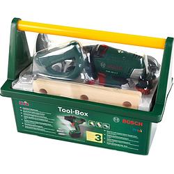 Foto van Bosch speelgoed gereedschapskist met accuboormachine