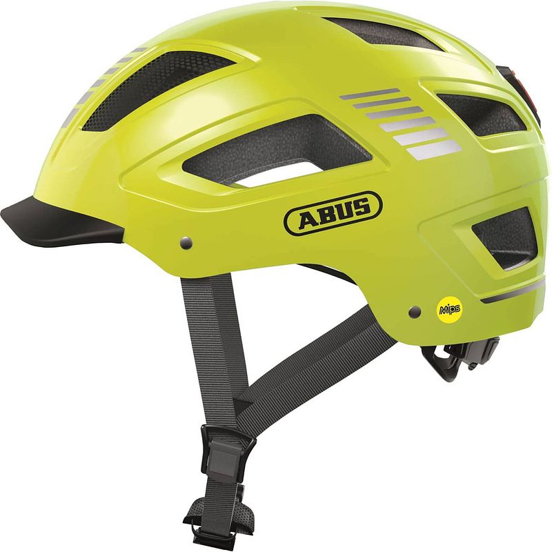 Foto van Abus helm hyban 2.0 mips signal yellow xl 58-63cm