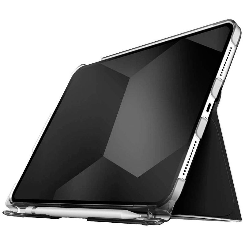 Foto van Stm studio case backcover geschikt voor apple model: ipad 10.9 (10e generatie) zwart, transparant