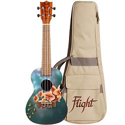 Foto van Flight art series auc-33 orchid concert ukelele met gigbag