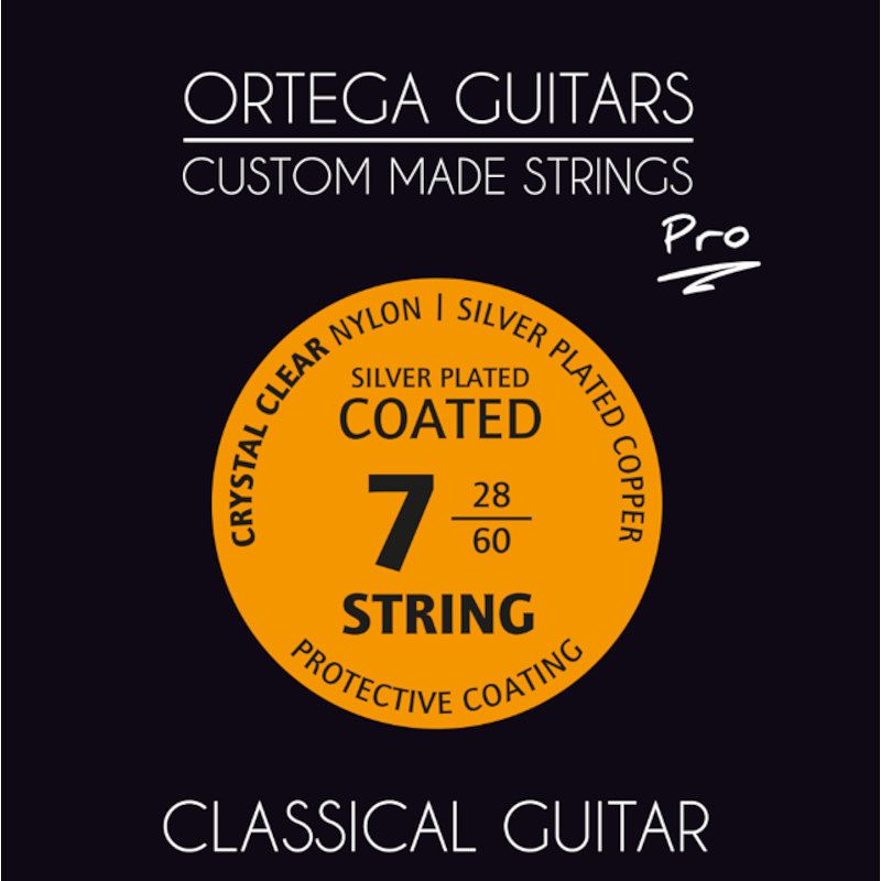 Foto van Ortega nyp7 7-string classical guitar pro normal tension snaren voor 7-snarige klassieke gitaar