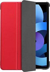 Foto van Just in case tri-fold apple ipad air (2022/2020) book case rood