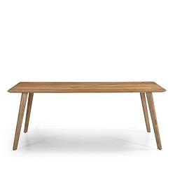 Foto van Giga meubel eettafel naturel - mangohout - 160cm - eettafel denmark