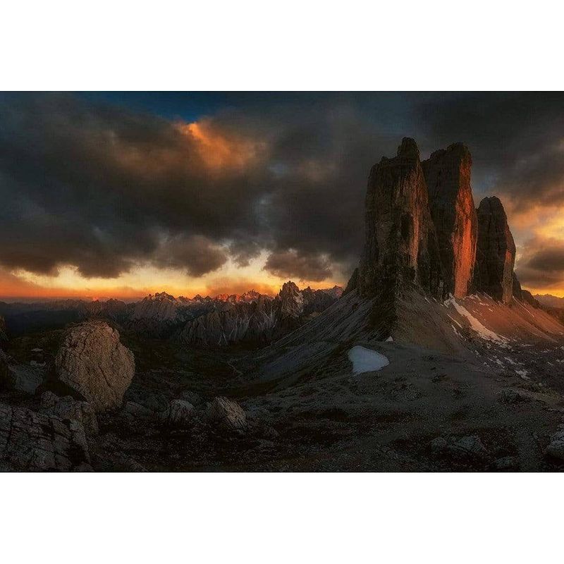 Foto van Wizard+genius dolomites italy vlies fotobehang 384x260cm 8-banen