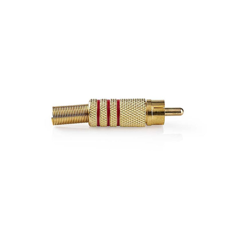 Foto van Nedis rca-connector - cagp24900rd - goud