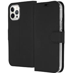 Foto van Accezz wallet case voor apple iphone 12 pro max telefoonhoesje zwart