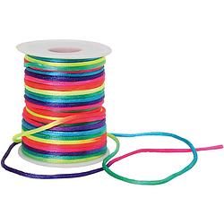 Foto van Packlinq macramé koord. regenboogkleuren. dikte 2 mm. 40 m/ 1 rol