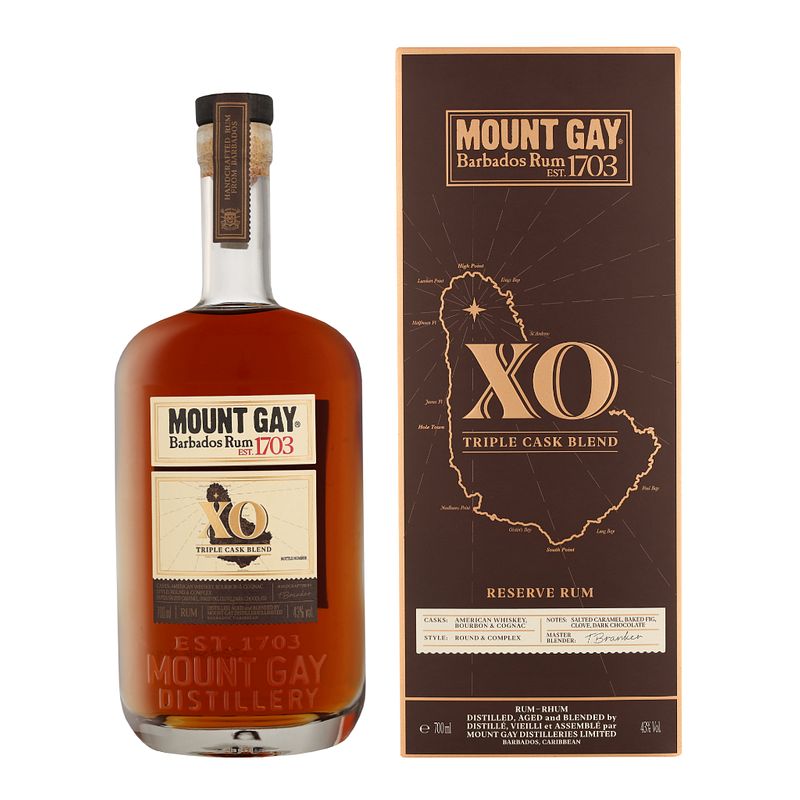 Foto van Mount gay xo 70cl rum + giftbox