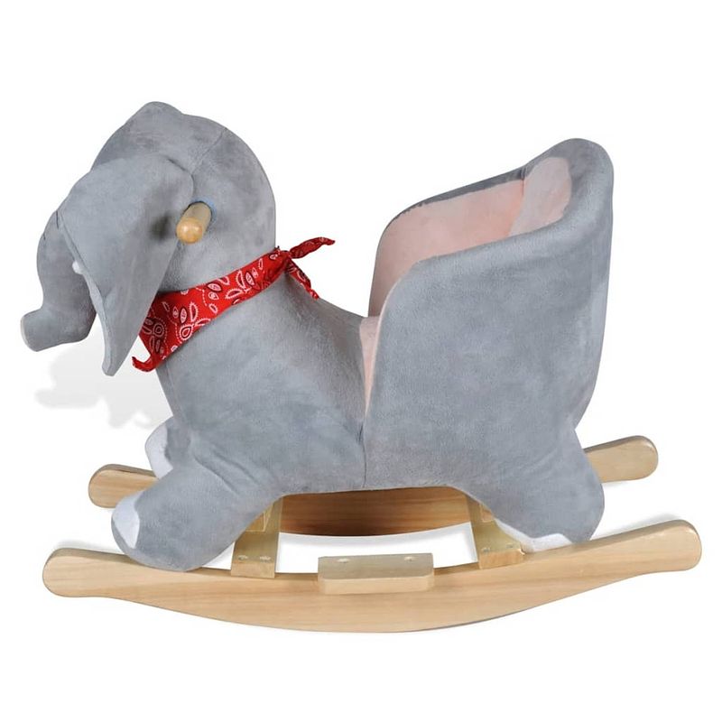 Foto van The living store schommelstoel olifant - baby - 60 x 32 x 54 cm