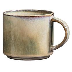 Foto van Mok met oor studio - groen - stoneware - 380 ml - leen bakker