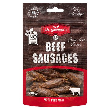 Foto van Mr. goodlad'ss sausages beef 70g bij jumbo