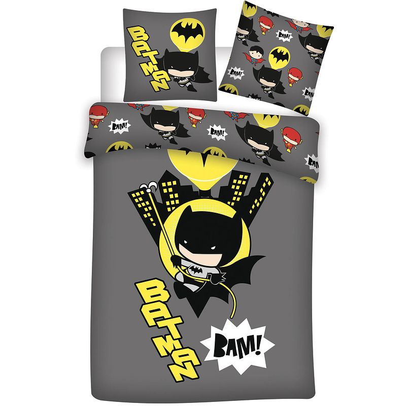 Foto van Batman dekbedovertrek bam! - eenpersoons - 140 x 200 cm - polyester