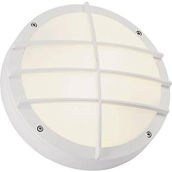 Foto van Slv bulan grid 229081 buitenlamp (wand) spaarlamp, led e27 50 w wit