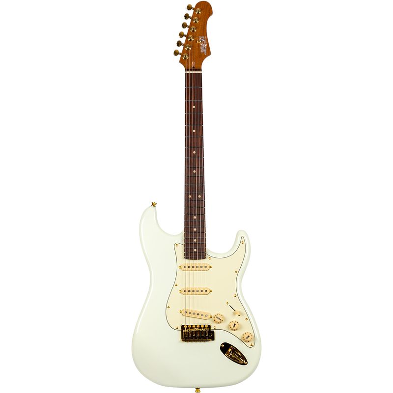 Foto van Jet guitars js-380 olympic white elektrische gitaar