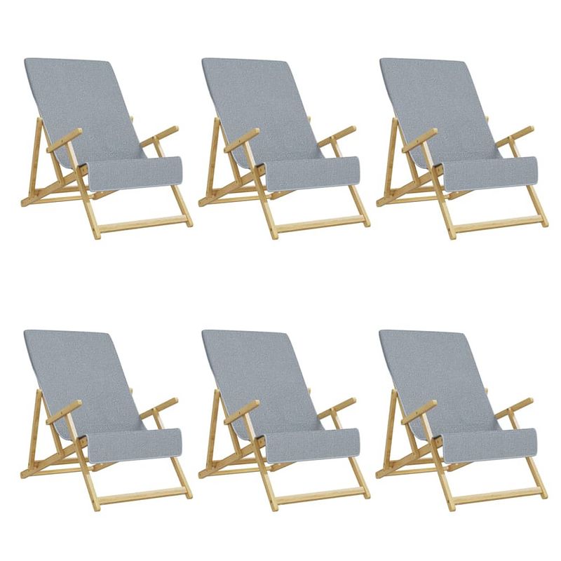 Foto van The living store strandhanddoek - grijs - 60 x 135 cm - zacht en anti-slip materiaal