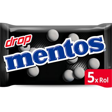 Foto van Mentos drop rollen snoep pak 5 rollen bij jumbo