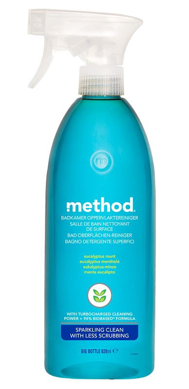 Foto van Method badkamerreinigerspray eucalyptus mint