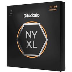 Foto van D'saddario nyxl1046-3p 10-46 regular light nickel wound snaren voor elektrische gitaar (3 sets)