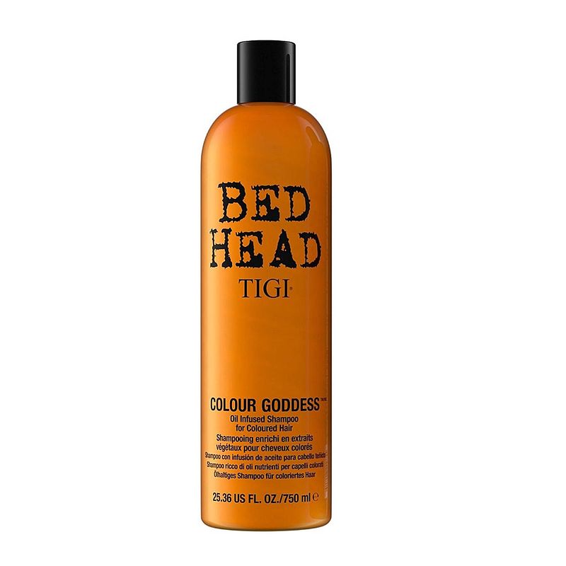 Foto van Bed head colour goddess oil infused shampoo voor gekleurd haar voor gekleurde brunettes 750ml